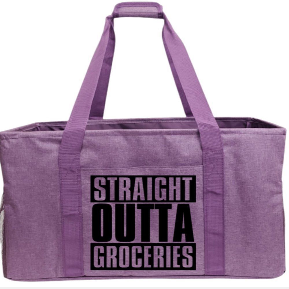 "STRAIGHT OUTTA GROCERIES" Multipurpose Tote